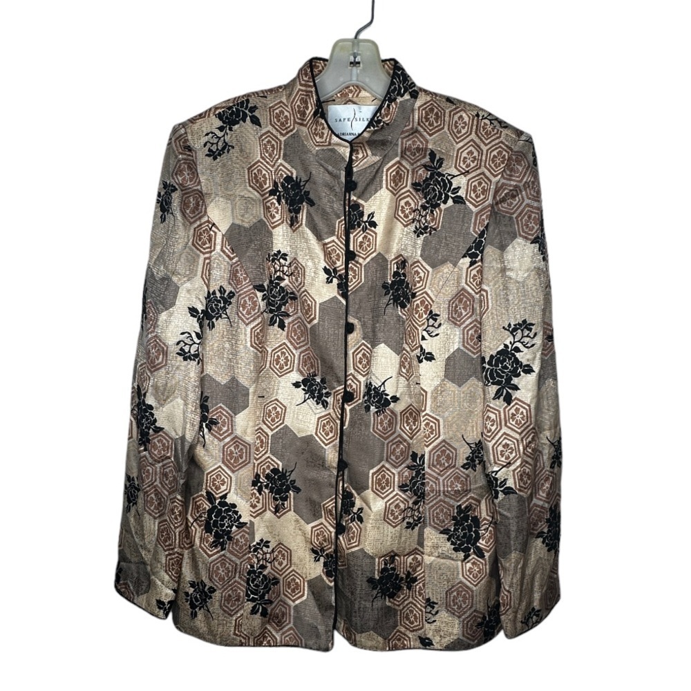 Vintage Safe Silk Adrianna Papell Silk Suit Jacket